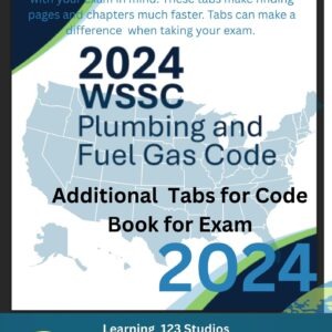 WSSC Washington Suburban Sanitary Commission 2024 Exam Tabs - Tabs only